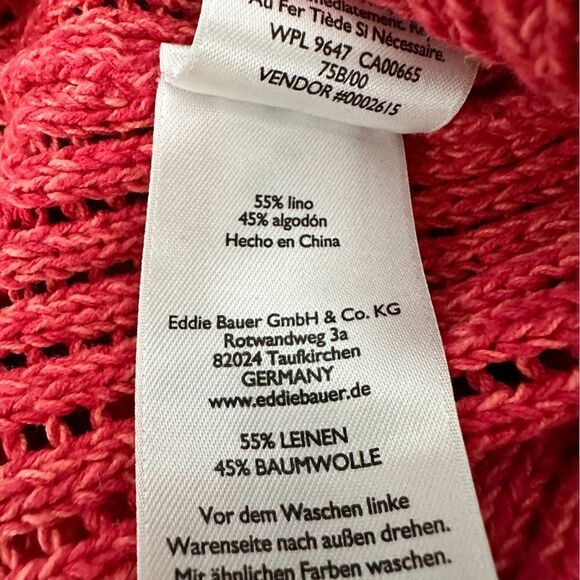 Eddie Bauer Women’s short sleeved coral knit sweater size XS - Picture 5 of 5